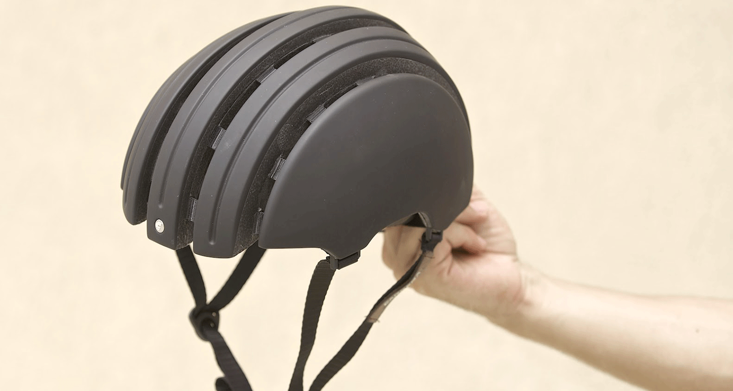 Carrera Foldable Basic Casco pieghevole da ciclismo colore: nero opaco circonferenza 61-64 cm stile urbano