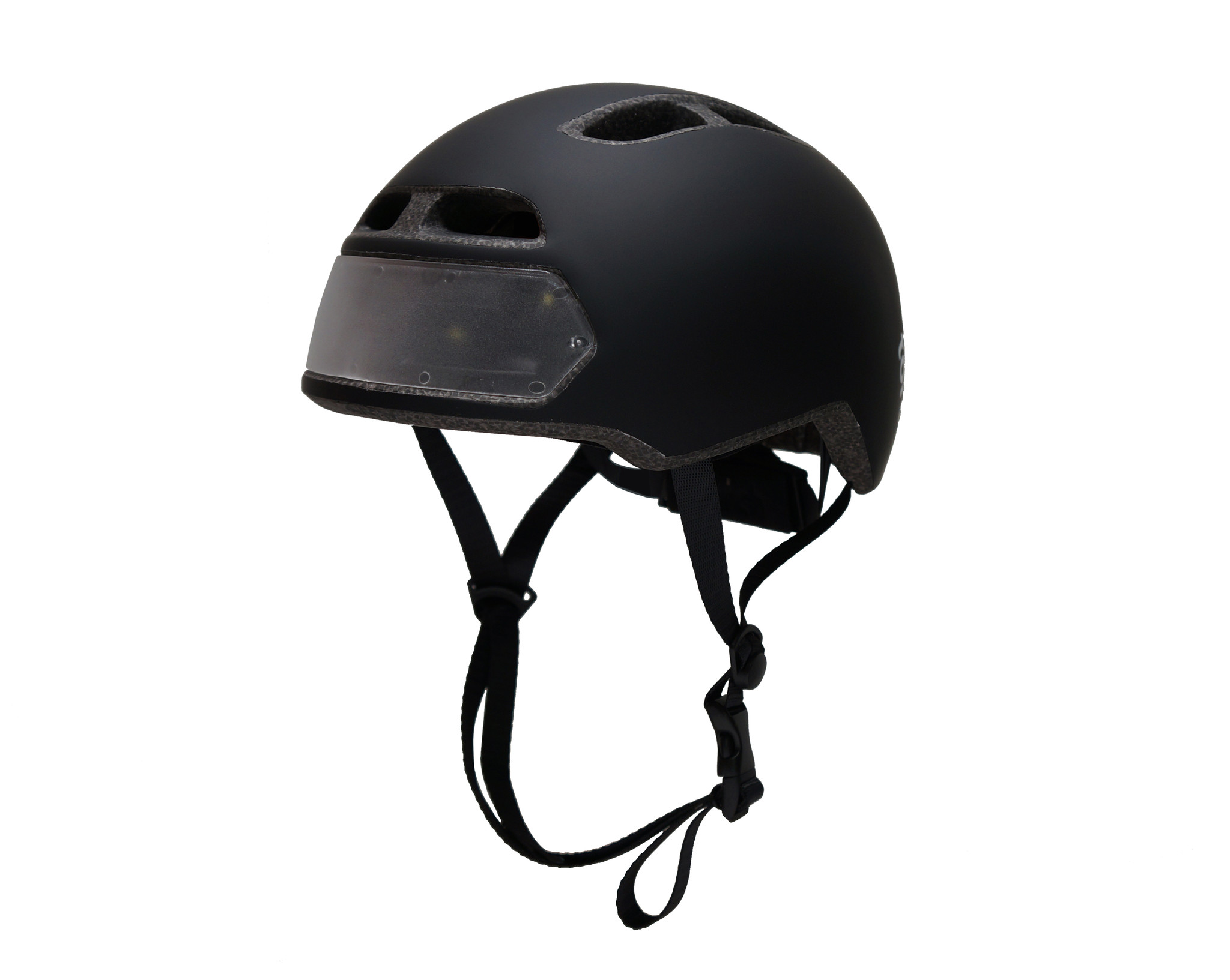 Il casco con luci led integrate T1 Bicycle Helmet nero
