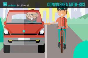 La convivenza pacifica sulle strade di auto e biciclette è possibile