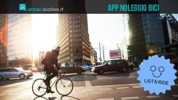Immagine promozionale per l'app list-n-ride per l'affitto e il noleggio delle biciclette