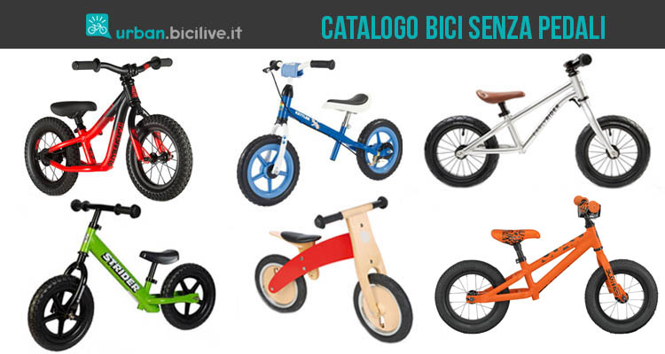 Immagine di copertina pell'articolo Catalogo e prezzo bici senza pedali