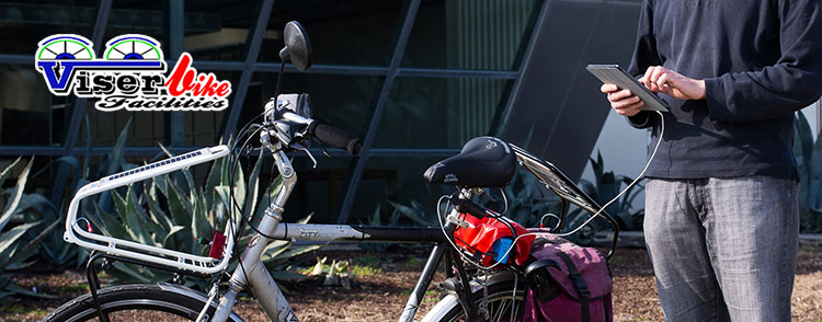 Aurore, ricarica batterie a energia solare solare portatile per ciclisti