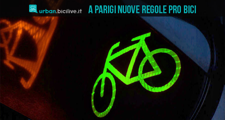 immagine di un semaforo verde e rosso per biciclette