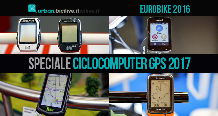 Speciale ciclocomputer con GPS confrontati durante eurobike 2016