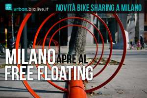 rastrelliere per il bike sharing free floating a milano