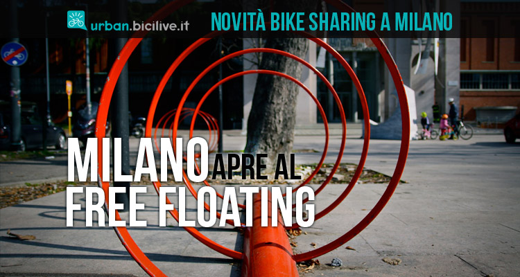 rastrelliere per il bike sharing free floating a milano