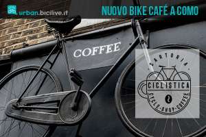 insegna di un bike café a como
