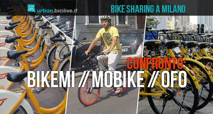 bici bikemi ofo e mobike a confronto