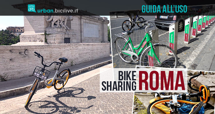 biciclette del bike sharing a Roma