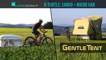 cargo bike con micro van GentleTent B-Turtle