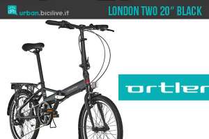Ortler London Two 20" Black 2019: bici pieghevole in alluminio