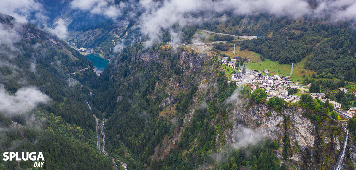 Panorama passo dello Spluga in Valchiavenna