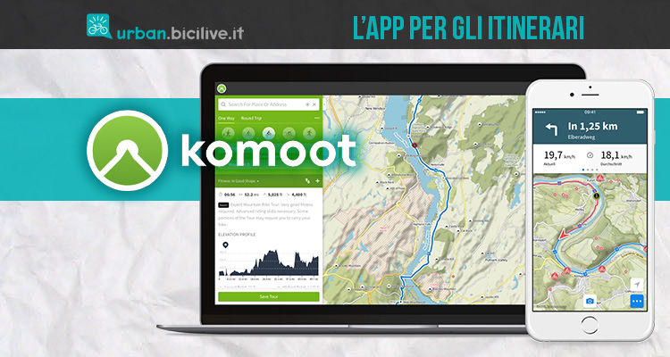 Komoot è un'app comoda per pianificare escursioni a piedi e in bici