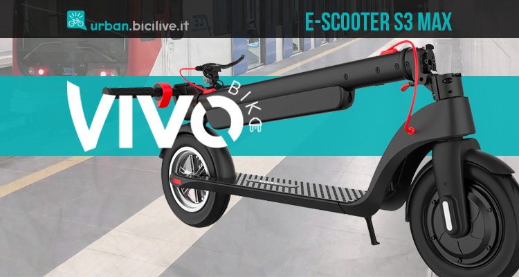 Nuovo monopattino elettrico Vivobike E-scooter S3 Max
