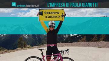 Le imprese di Paola Gianotti per la sicurezza dei ciclisti sulla strada