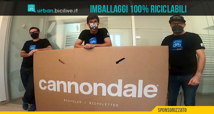 Cannondale usa imballaggi ecosostenibili per le sue biciclette