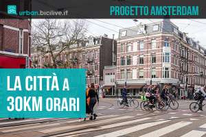Amsterdam ha in progetto di impostare il limite di 30km/h in tutta la città