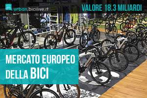 Il mercato europeo della bici vale 18,3 miliardi di euro