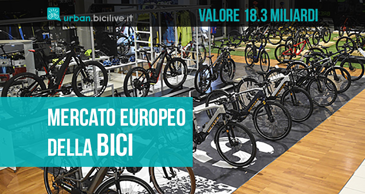 Il mercato europeo della bici vale 18,3 miliardi di euro