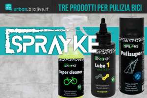 Tre prodotti per la pulizia e la lubrificazione della bicicletta Sprayke 2021