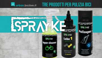 Tre prodotti per la pulizia e la lubrificazione della bicicletta Sprayke 2021