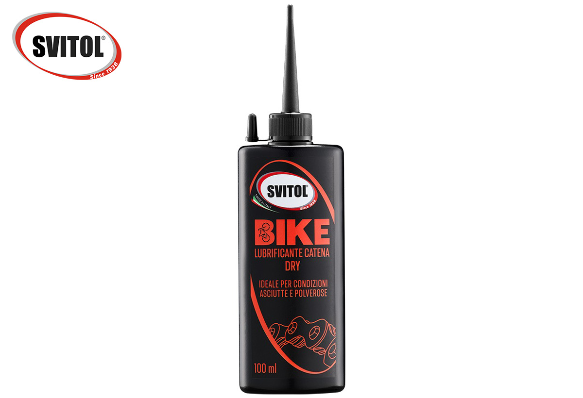 Il lubrificante catena dry secco della linea bike di Svitol