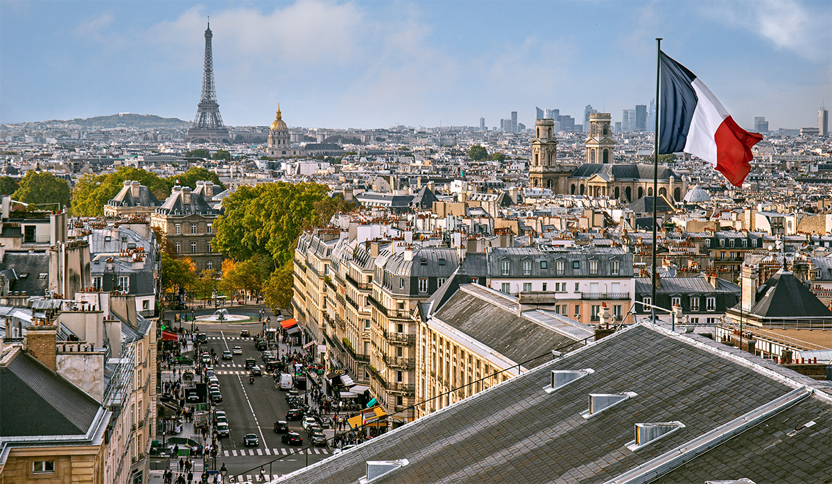 Uno scatto panoramico di Parigi