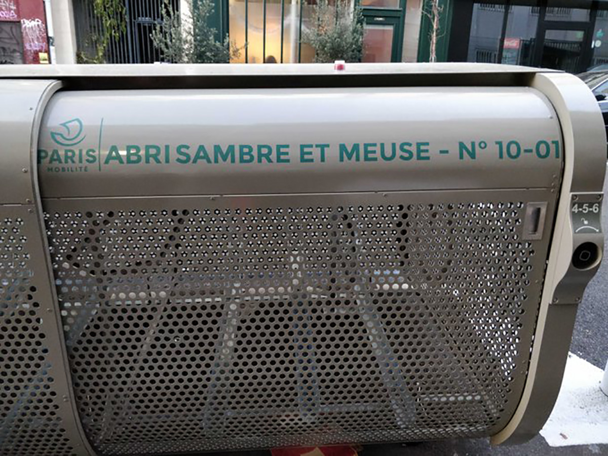 Un box per parcheggiare le bici in sicurezza a Parigi