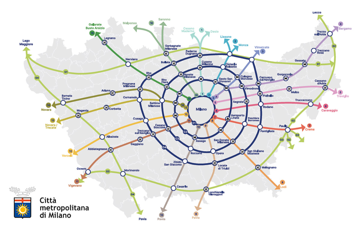 La mappa completa del progetto Cambio del Biciplan del Comune di Milano