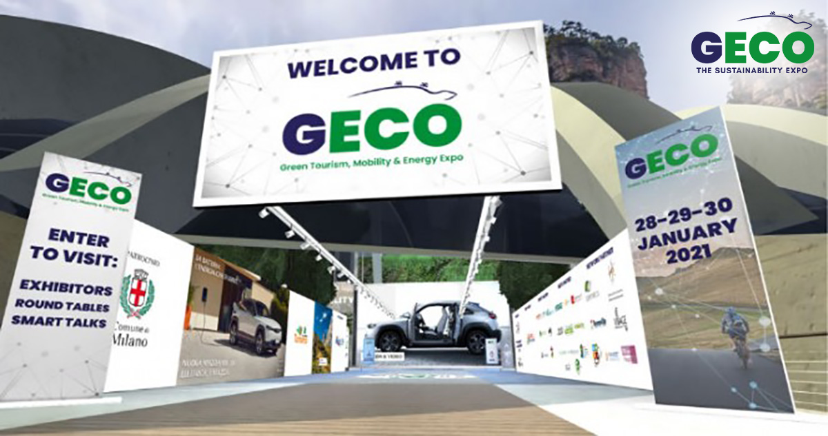 L'ingresso alla fiera virtuale Geco Expo