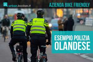 La polizia olandese riceve il certificato di azienda Bike-friendly nel 2022