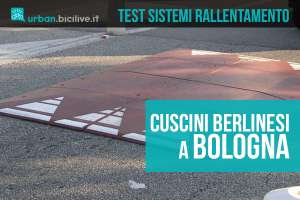 A Bologna si testano i cuscini berlinesi come sistemi di rallentamento del traffico