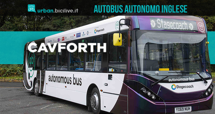 Il nuovo autobus autonomo CAVforth che si guida in autonomia