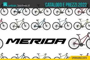 Il catalogo e i prezzi delle nuove biciclette trekking Merida 2022