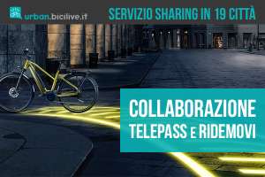 TelePass e RideMovi collaborano per ampliare il servizio di Bikesharing in 19 città italiane nel 2022