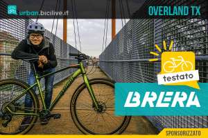 Foto di Claudio Riotti durante il test della bicicletta urban gravel Brera Overland TX