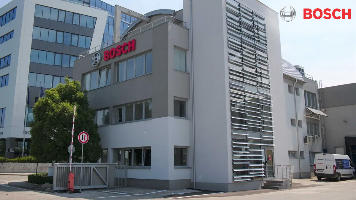 Uno scatto dell'edificio di una delle sedi Bosch presenti in Slovacchia