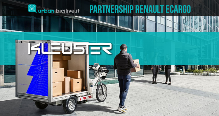 La nuova partnership tra Kleuster e Renault per la produzione di cargo ebike nel 2023